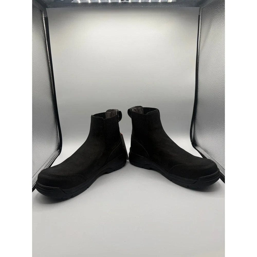 Bogs Womens Shale Leather CT Waterproof Work Boots Black Size‎ 7